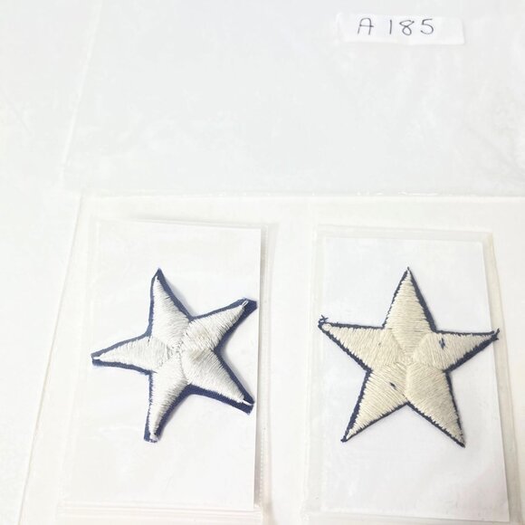 Set Of Two American Flag Stars With Sentimental Note - Picture 2 of 5